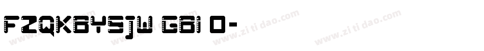FZQKBYSJW GBI 0字体转换